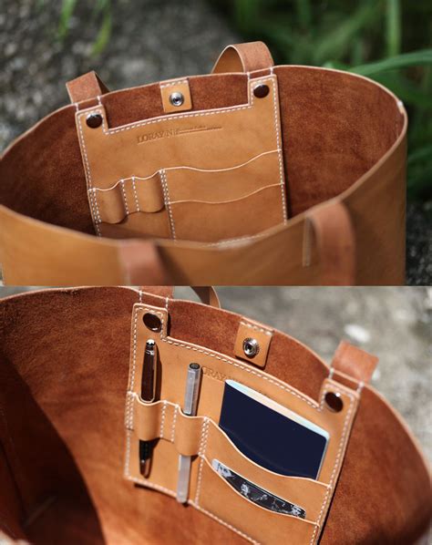 unique leather tote bags